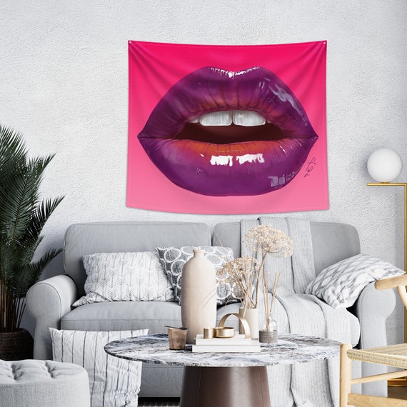 Pink tapestry wall hanging shop