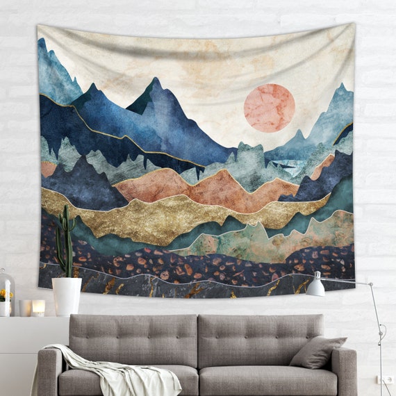 Mountain Tapestry Boho Tapestry Wall Hanging Bohemian Decor