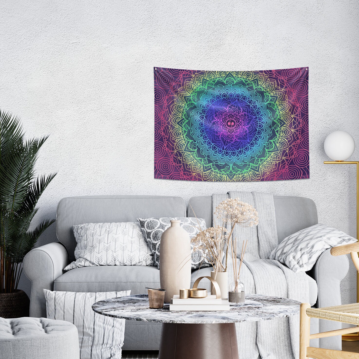 Wall tapestry purple hotsell