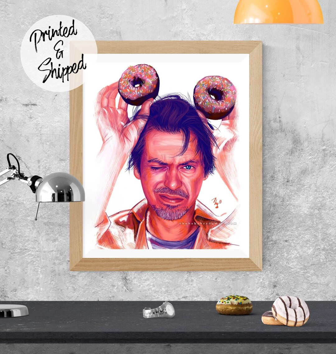 Steve Buscemi Print Funny Buscemi Poster With Donuts Man Cave Decor ...
