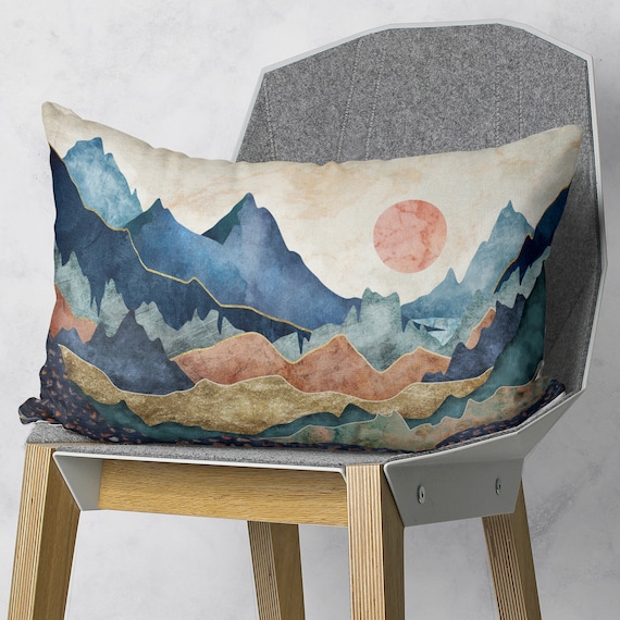 Mountain throw pillow discount