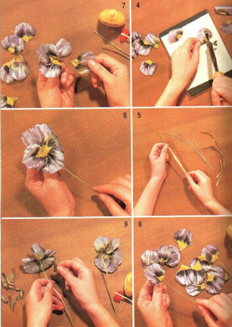Książki o tworzeniu kwiatów online PDF 127 książek technika Somebana narzędzia do robienia kwiatów jak zrobić kwiaty z jedwabiu wzory kwiatowe zdjęcie 5