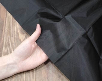 Artsilk Usukinu black hard 46х50cm (18" x 20") pre-starched stiffened japanese fabric