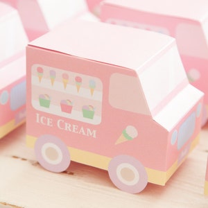 Ice Cream Party / Ice Cream Social / Favour Ice Cream Truck Boxes Design / DIY Modern Printable Party & Birthday Decor - Digital File