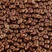 Gold Shine Saddle Brown : SuperDuo Czech Glass,2 Hole, 2.5x5mm, 10-30 grams (E-4D)