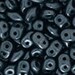 Charcoal (Pearl Coat) : SuperDuo Czech Glass,2 Hole, 2.5x5mm, 10-30 grams (F-3A)