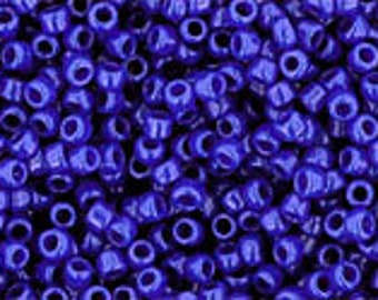 Opaque Navy Blue 10 grams 11//0 Triangle Toho Glass Seed Beads #48