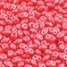 Pearl Shine Rose : SuperDuo Czech Glass,2 Hole, 2.5x5mm, 10-30 grams (B-14E)