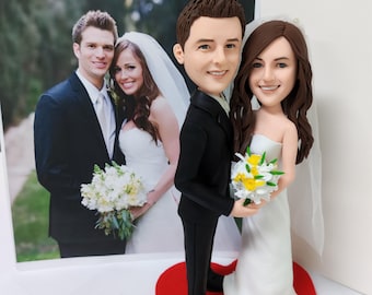 Custom Wedding or couple Bobblehead, Custom-Made Bobblehead Character, Personalized Bobble Head, Custom Bobble Head From Photo