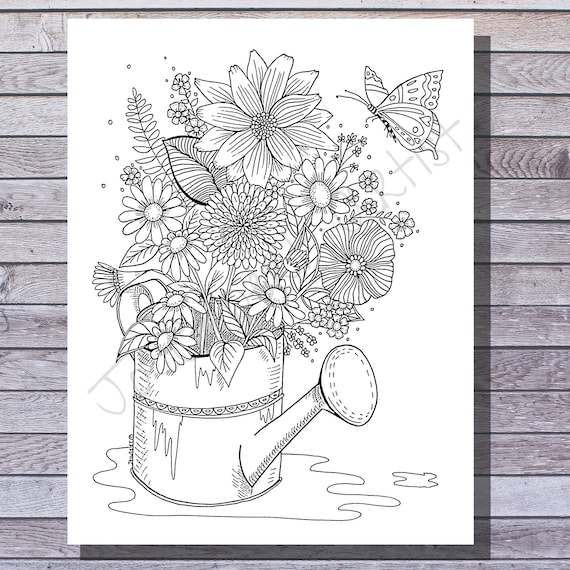 coloring pages of flowers online