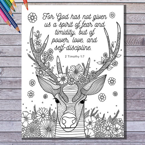 Bible Verse Coloring Page PDF Instant Download Be Still and - Etsy