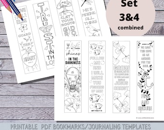 Bible Verse Bookmarks: Christian Journaling Traceable (PDF Printable)
