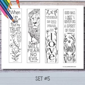 Bible Verse Bookmarks, Scripture Printable, Journaling Margin Traceable, Christian Bible Journaling, PDF Printable Set #5