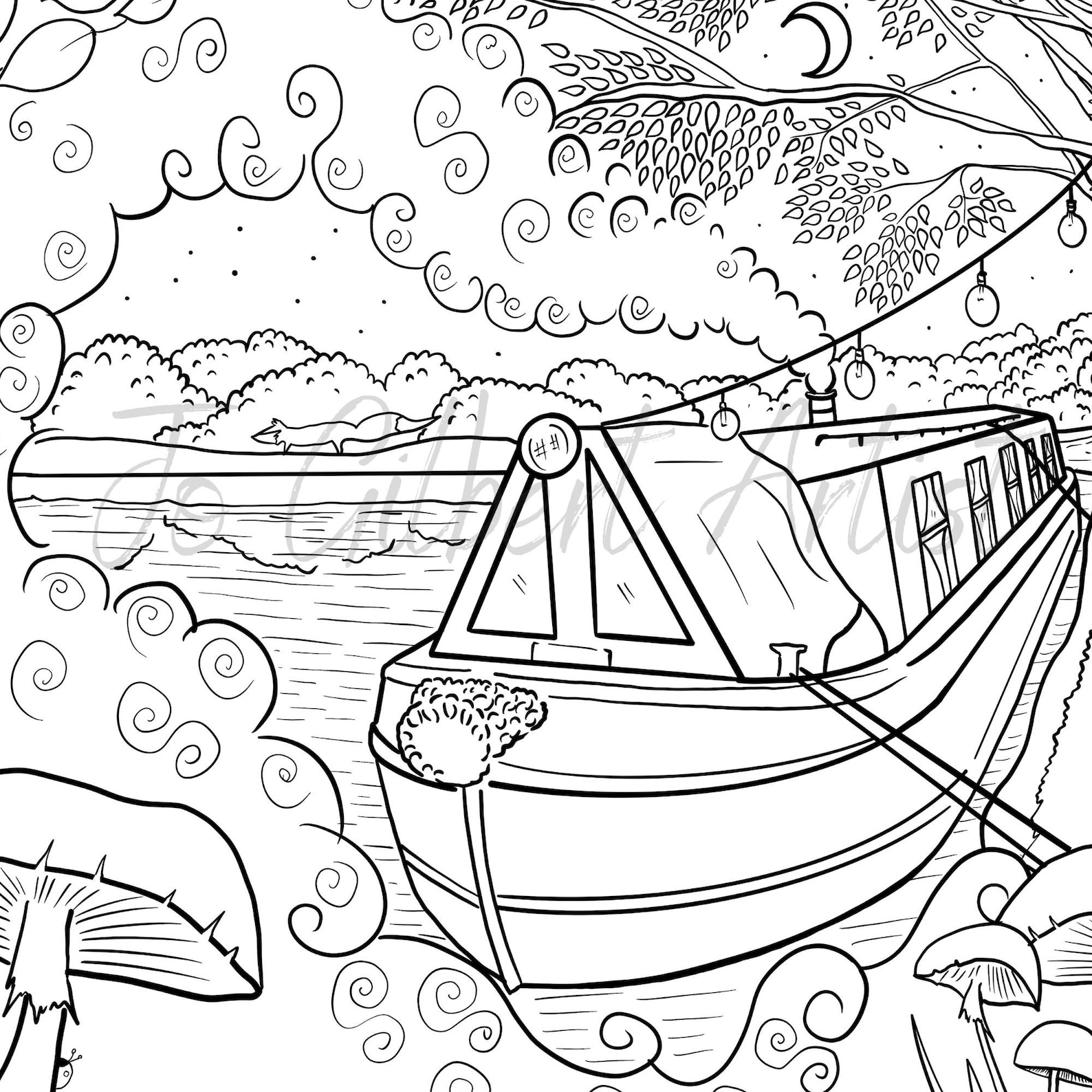 Erie Canal Boats Coloring Page Projects To Try Sketch Coloring Page