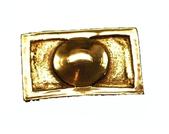 Hand-driven belt buckle Dagobert made of brass