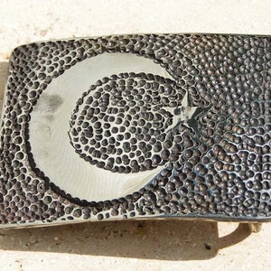 handmade belt buckle Turkiye made of nickel silver