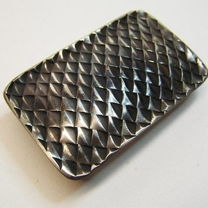 Belt buckle Fish skin handpunziert nickel silver