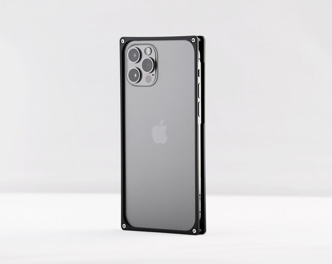 Aluminum Metal Bumper Case black Color for iPhone 12, 12 Pro Etsy