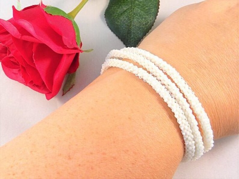 Beadwork Statement Jewelry Summer Wedding Bracelet