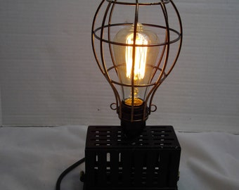 Industrial desk lamp