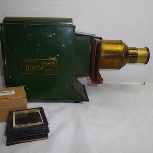 Magic lantern projector , Butcher&#39;s Boys own ,Fully working LED lit, CC1940