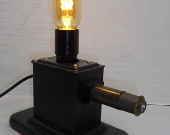 Magic lantern projector desk lamp