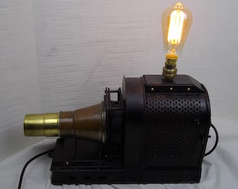 Industrial table lamp, Projector lamp, Brevete SGDG patent