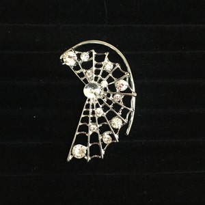 Spiderweb ear cuff - left ear