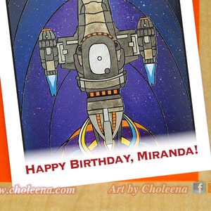 Joyeux anniversaire, Miranda- Commande spéciale Miranda planète- Firefly citation petite carte de vœux- Serenity Firefly TV show fan carte d’anniversaire