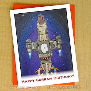 Joyeux anniversaire Gorram ! - Carte de voeux d'anniversaire - Citation de Firefly - carte de voeux - carte de fan de l'émission télévisée Serenity Firefly
