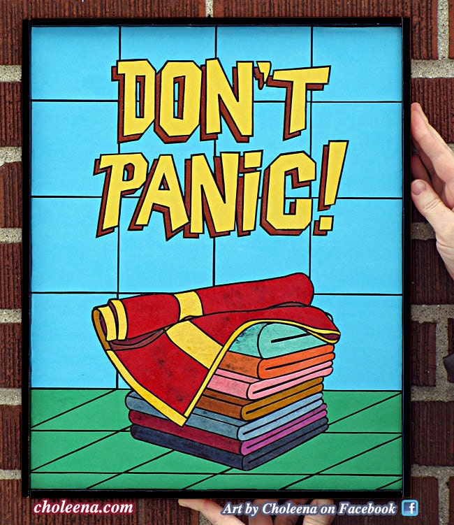 W&W Cycles - Don't Panic Towel for Harley-Davidson