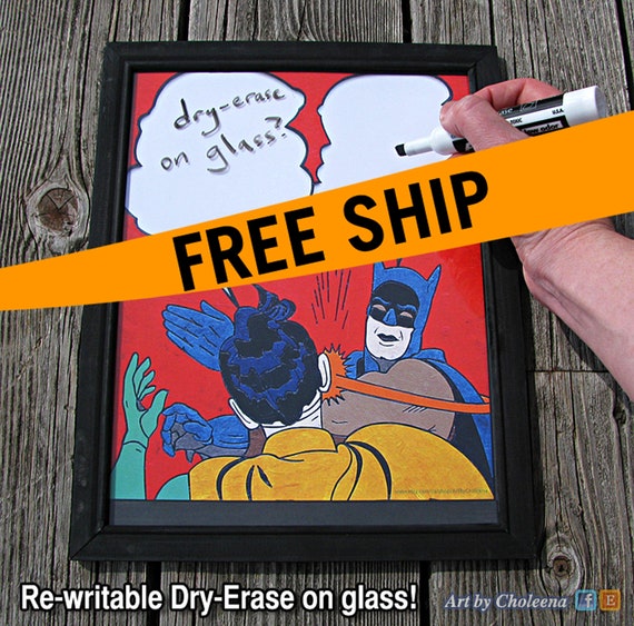 Batman And Robin Slap Meme For Dry Erase White Board On Etsy