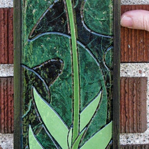 Tulipano giallo - Mosaico di piastrelle di carta - Mini - Arte originale - Arte unica - Arte floreale - Arte regalo - Arte da giardino - Arte primaverile - Arte di carta - Arte estiva