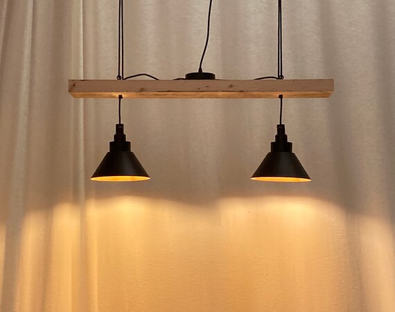 Absoluut herinneringen toeter Hanging Lamp Lamp Made of Recycled Scaffolding Plank - Etsy