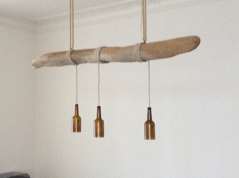 hängelampe aus treibholz