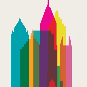 Shapes of Atlanta art print