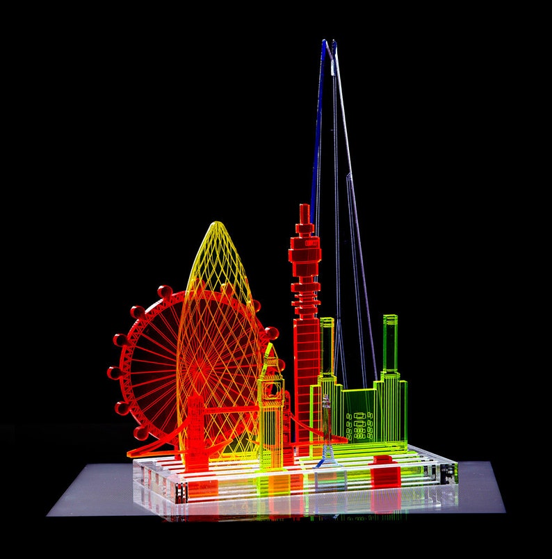Modular 'shapes of London' Glowing Sculpture Etsy
