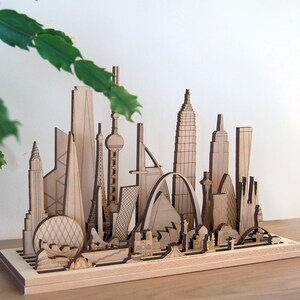 Iconic Structures, Modular wooden Sculpture image 4