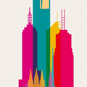 Shapes of Melbourne art print