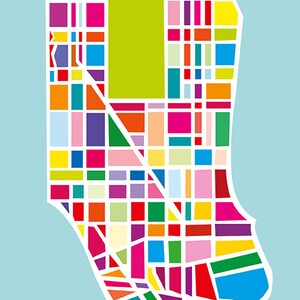 L'art de l'île de Manhattan imprimé