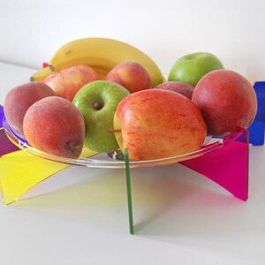 RAINBOW Fruit Bowl. Translucent colourful. image 4