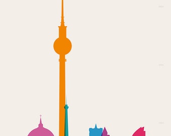 Shapes of Berlin art print