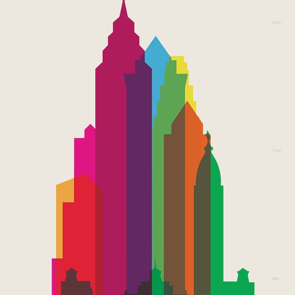 Shapes of Philadelphia art print