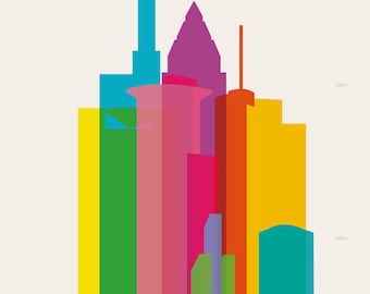 Shapes of Frankfurt art print