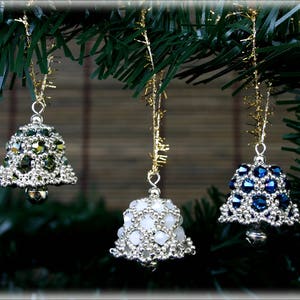 XmasBell pendant beading TUTORIAL