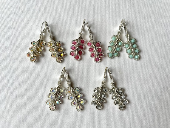 ClusterBerries earrings beading TUTORIAL