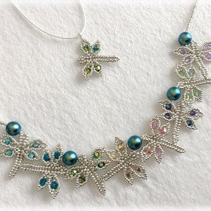 DragonFly pendant and necklace beading TUTORIAL