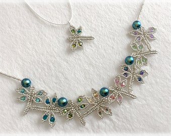 DragonFly pendant and necklace beading TUTORIAL