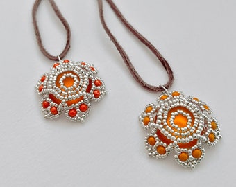 SacralChakra SVADHISHTHANA pendant beading TUTORIAL