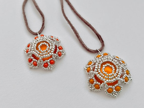 SacralChakra SVADHISHTHANA pendant beading TUTORIAL